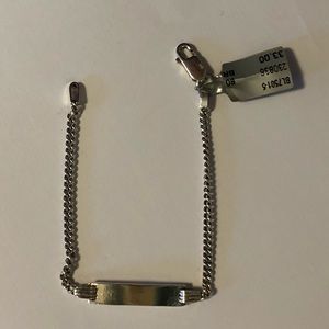 Sterling silver chain link bracelet